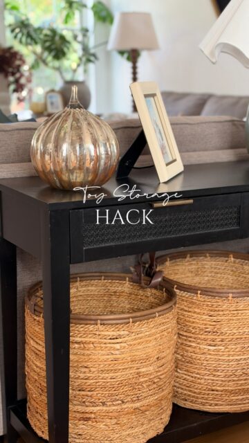 POV: toy storage, but make it pretty. ✨

If your living room doubles as a playroom, this one’s for you.

Four woven baskets and a console table. That’s the whole hack.

The baskets bring in natural texture. The console gives everything a home. The look is cozy and elevated, nothing like a toy box.

A pretty storage solution that hides the mess without a big budget or a renovation.

Comment TOY and I’ll send you the baskets and console table. 🛍️

‼️before you request link you must be following me or you may not be able to see the message due to IG privacy settings.

#toystorage #livingroomdecor #consoletable #storageideas #homehacks