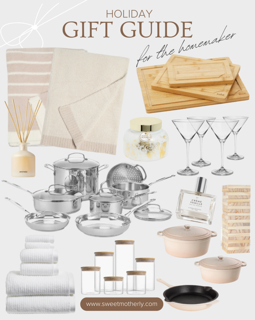 A collage of kitchen items and accessories.