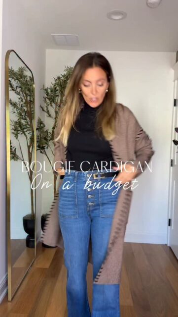 Bougie cardigan on a budget!  Go grab this staple piece for your winter wardrobe — so many ways to style it!

Comment for links! 
🛍️ ↳  Or you can view everything in the LTK app. → (Copy to your browser)  https://www.liketoknow.it/sweetmotherly
 Winter Cardigan: Amazon (size small)
Mock turtleneck: Size XS
Trouser Jeans: size 4 (Run big)

#amazonfashion #fallfashion #winterlook