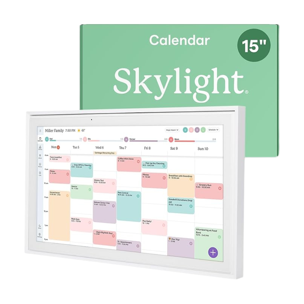 Skylight Calendar: 15-inch Wall Planner Digital Calendar & Chore Chart