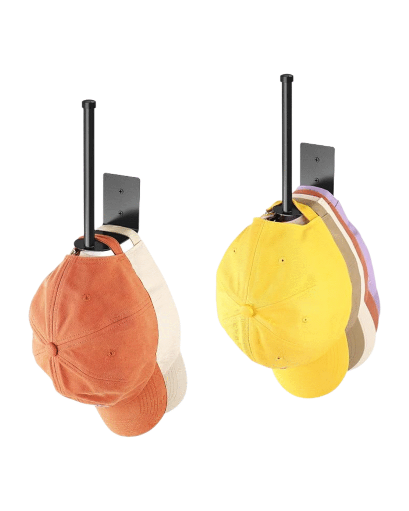 2 Pack Hat Racks for Baseball Caps, Stainless Steel Hat Organizer for Baseball Cap