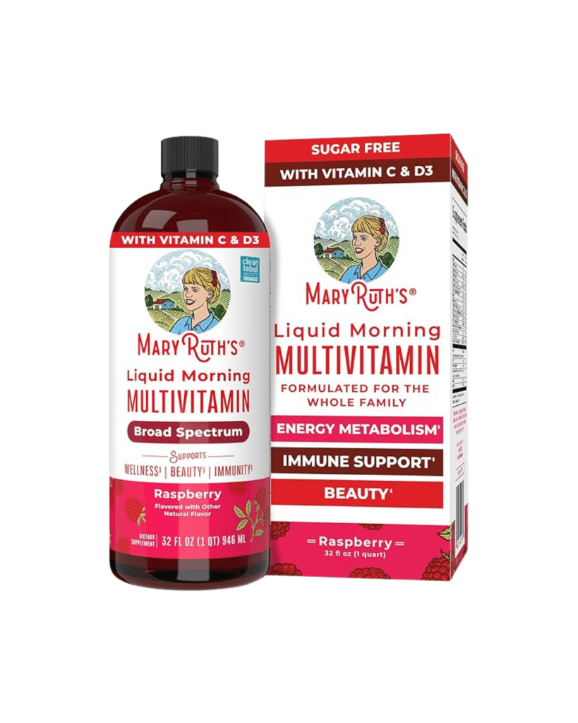 MaryRuth Organics Liquid Morning Multivitamin for Women, Men & Kids
