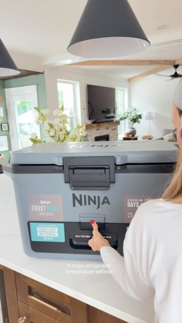I bought this cooler for beach days and sports tournaments...but today it became our backup refrigerator.  @qvc 

We’re getting a new fridge today, and with a 1–4 PM delivery window, I needed a way to keep all of our groceries cold without stressing about food going bad.

The Ninja FrostVault ended up being the perfect solution. I love that it has a separate fridge-temperature drawer, so things like fruit, snacks, bread, and deli items stay cold without sitting in ice water. It made the whole refrigerator swap so much easier.

Definitely one of those purchases that’s useful for way more than camping. If you’re replacing a refrigerator, moving, hosting a party, or just want a reliable cooler that actually keeps food organized, this one is worth a look.

Just say COOLER and send you the 🔗

#qvcpartner #qvcfinds #qvcjuly2026  #HomeHacks #sharkninja