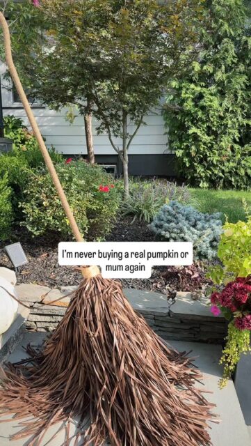 I got tired of rotting pumpkins and mums that were crispy by week two, so this year I went all faux. Nobody walking by can tell.

Why I’m never going back:
🎃 No rotting, no squirrels, no mess
🎃 Nothing to water
🎃 It all comes back out next fall

The trick to making faux look real: group in odd numbers and vary the heights. Three pumpkins stacked, mums on either side, a lantern down low, and the witch’s broomstick by the door for a little Halloween wink.

Twenty minutes, start to finish. And it carries straight through Thanksgiving. Just pull the broomstick on November 1st.

Comment PORCH and I’ll send you the links to everything. 🧡

#fallporch #fallporchdecor #frontporchdecor #fauxpumpkins #fauxmums falldecor halloweenporch fallhome cozyfall