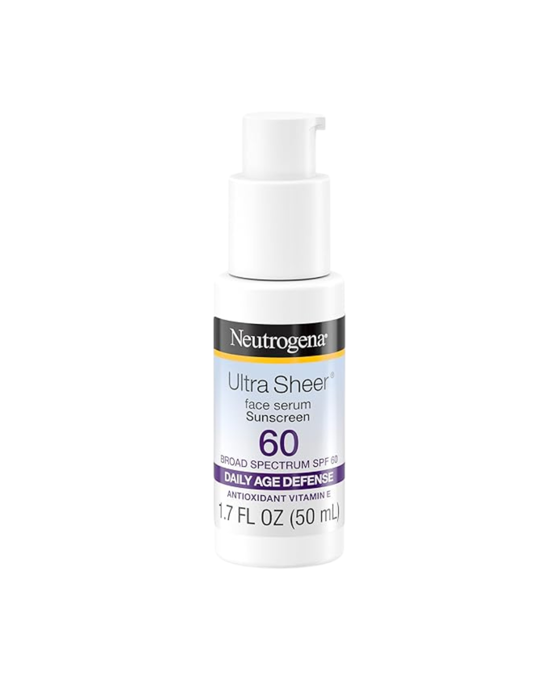 Sunscreen in white bottle
