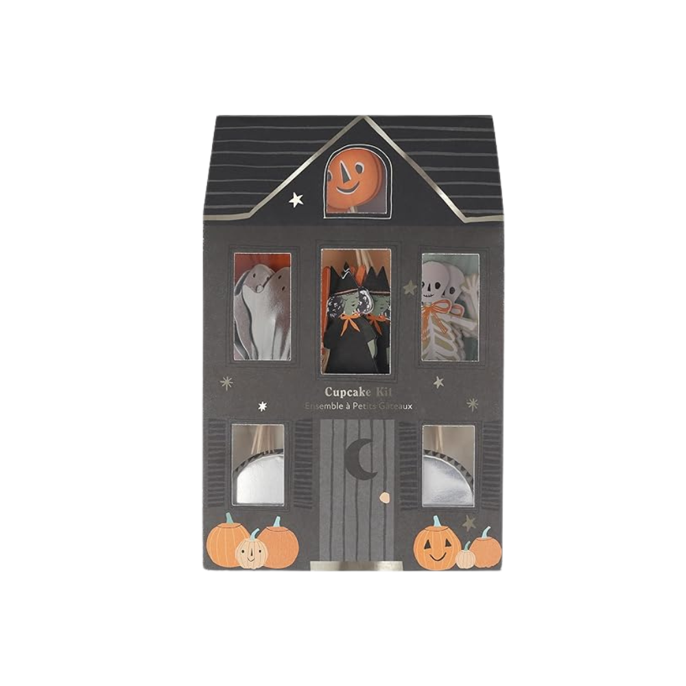 Black Halloween package for cupcake supplies
