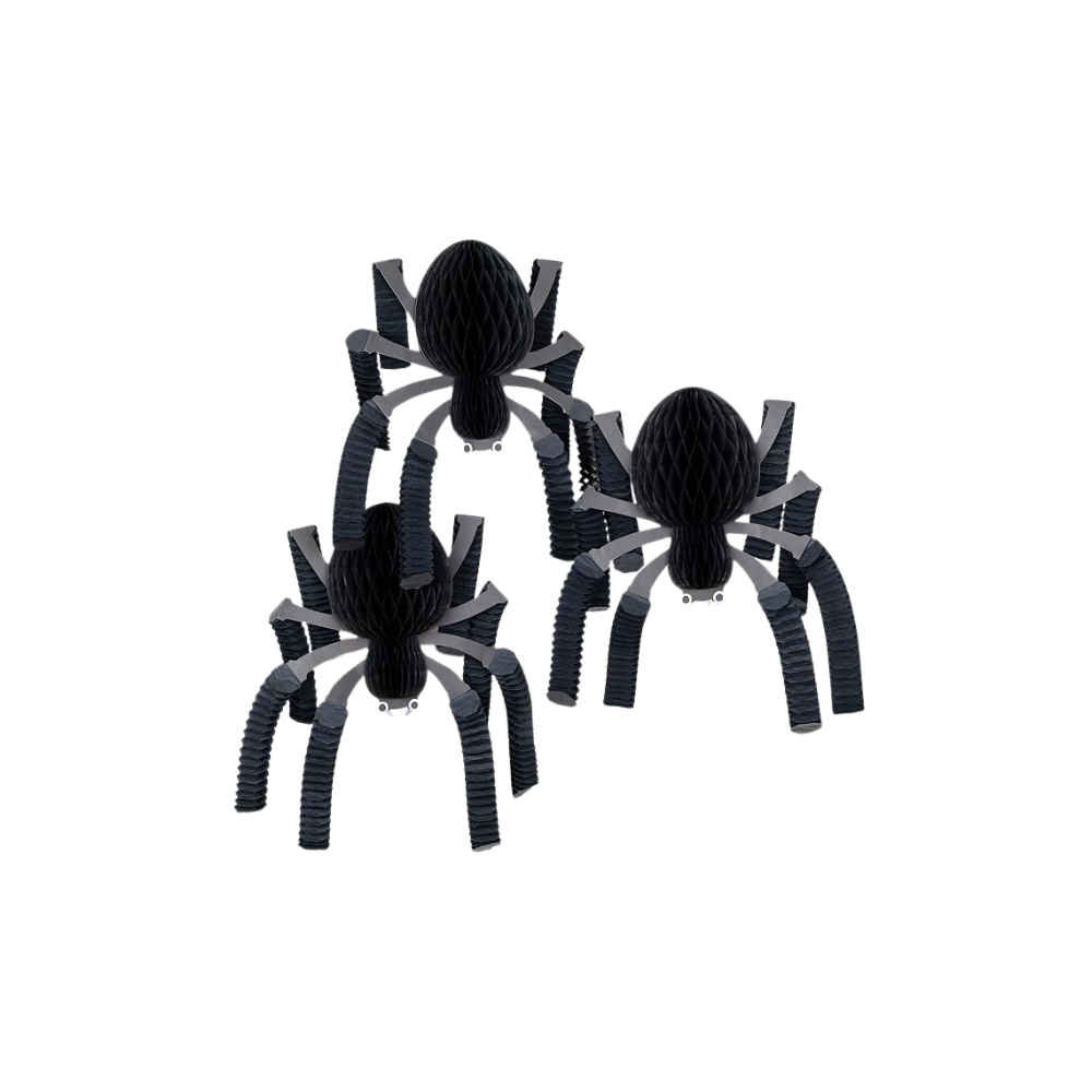 black spider for halloween decor