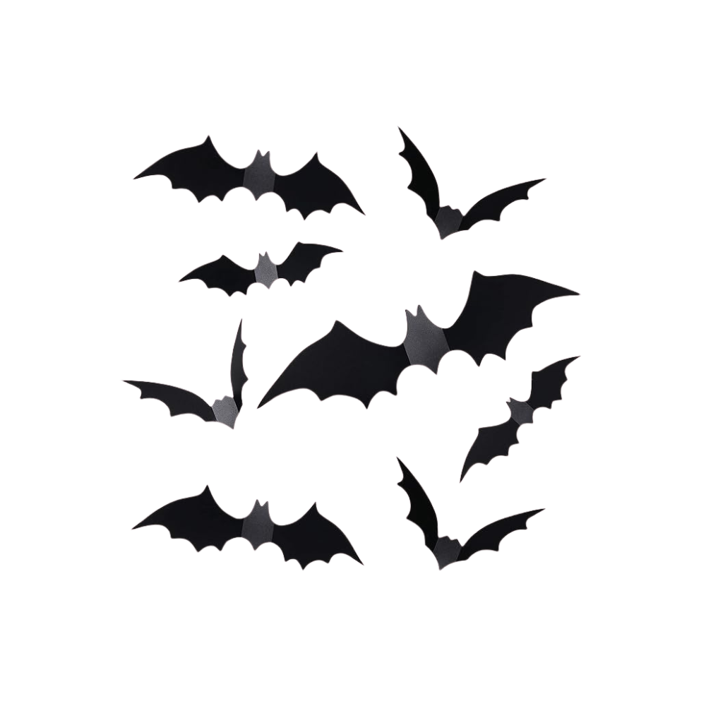 black bat halloween decorations