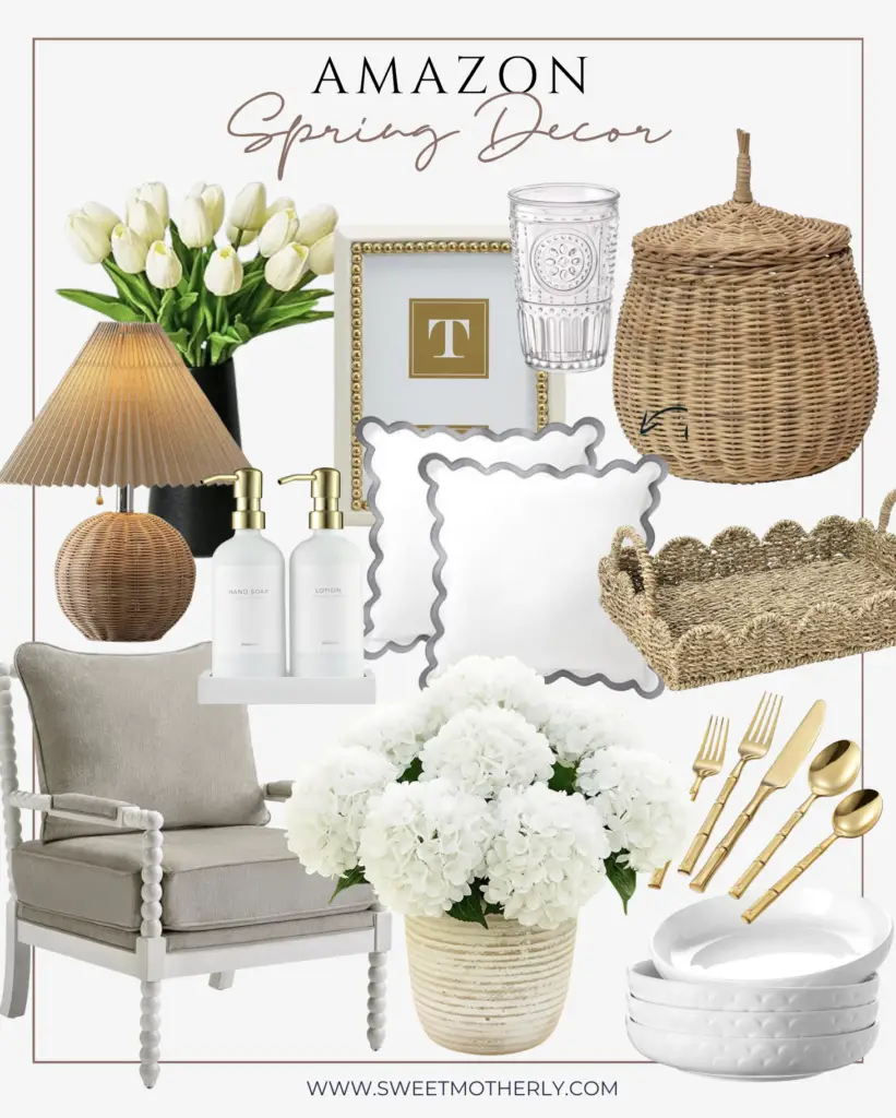 neutral spring home decor
