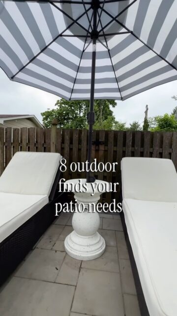 8 outdoor patio finds that made this space feel finished.

Sectional, dining table, fire pit, umbrella, lounge chairs — plus the pieces most people don’t think to shop for: a proper TV cover, trash cans that actually look good, and a cooler that rolls.

That last group is the difference between a patio with furniture on it and a patio that looks designed.

Comment LINKS 🤍

#outdoorfurniture #patiofurniture #backyardideas #patiodecor #outdoorliving